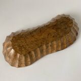 Beautiful vintage fruit bowl or pocket emptier in carved solid wood