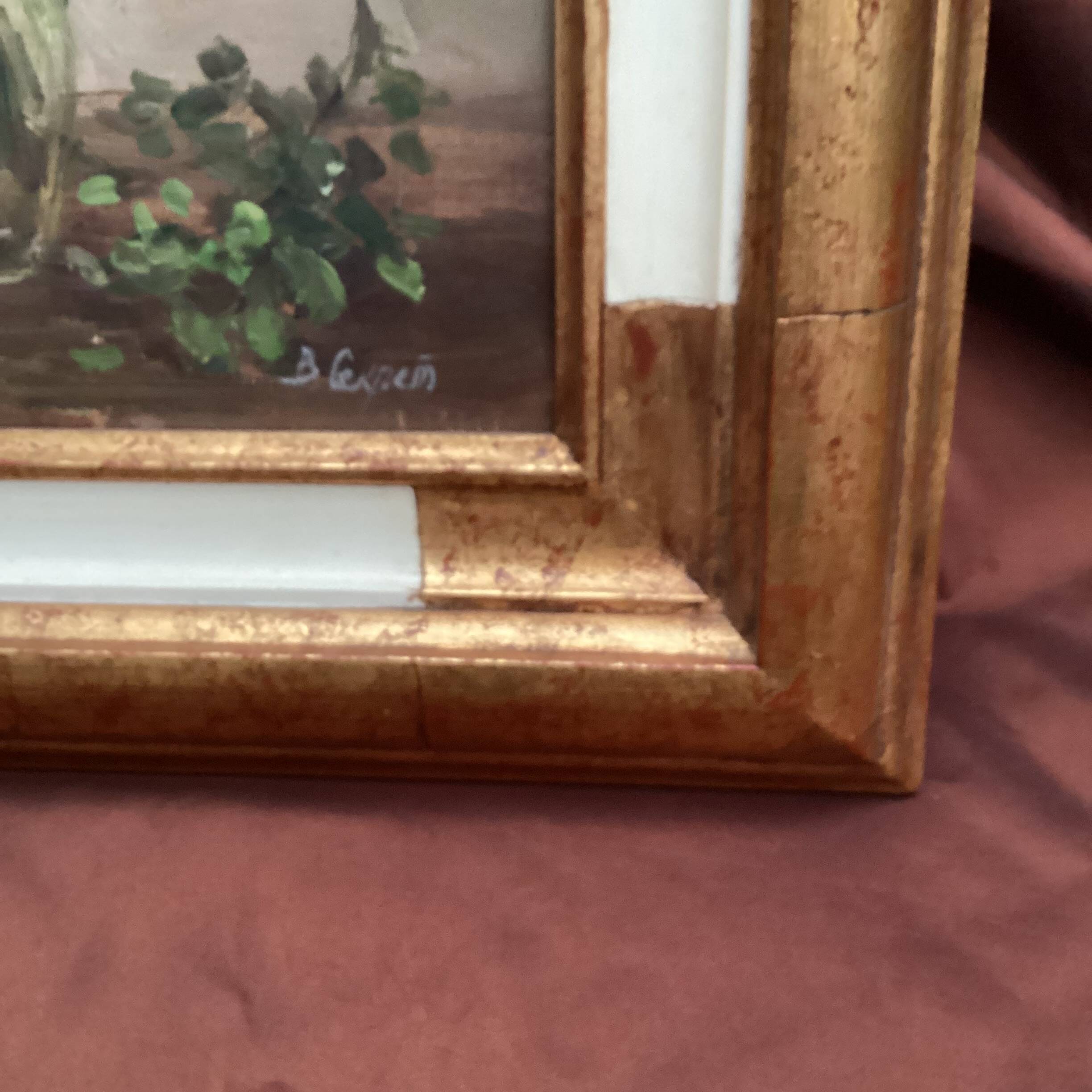 Painting signed Oil on canvas dimension: height -58 cm- width -66.5cm-