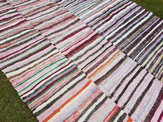 Vintage Turkish kilim, handwoven, 225x300 cm.