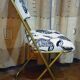 Chaise pliante relookée