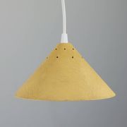 Vintage suspension in yellow lacquered Bakelite from the 1950s.