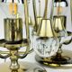 Vintage glass ball table lamps, Italy, 1960s, set of 2