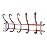 Thonet wall-mounted coat and hat rack circa 1890, 5-pointed