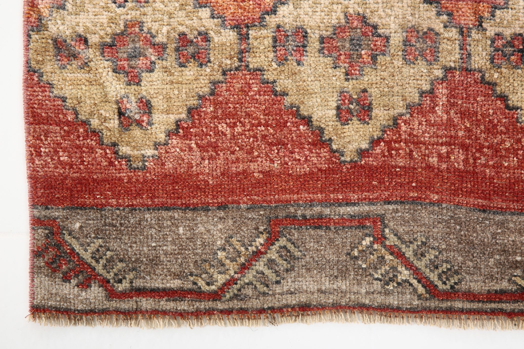 3x12 Vintage Turkish Runner Rug, 85x374Cm