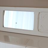 Art deco mirror with 2 hooks