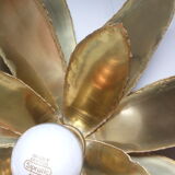 Vintage lotus flower wall lamp