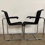 Lot de 8 chaises tubulaires, design d'Axel Bruchhäuser Tecta modèle D20 vintage