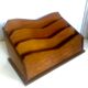 Art Deco wooden mail sorter