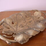 Art deco fruit cut in golden bronze