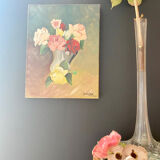 Oil on canvas signed Thérèse Thelu