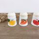 Trio of opaline salt shakers