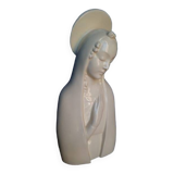 Virgin white ceramic bust / ecru ep 1950
