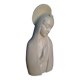 Buste vierge ceramique blanche / ecru ep 1950