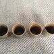 Series of 4 Digoin sandstone cups