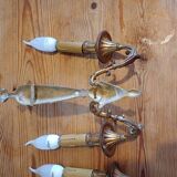 Pair of Bronze Sconces
