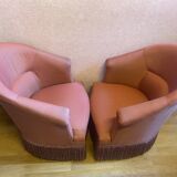 Pair of pink toad chairs