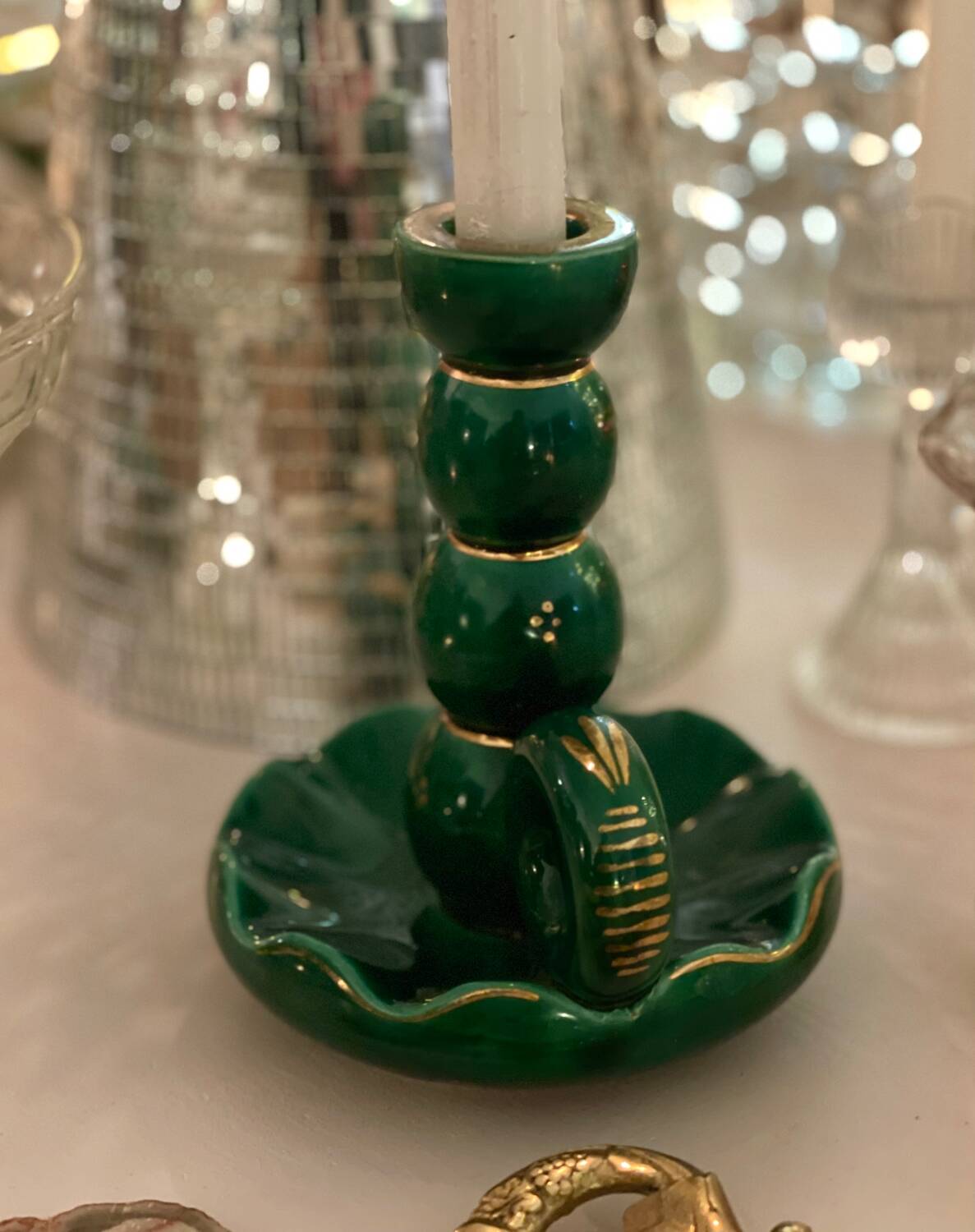 Ceramic candle holder 1950