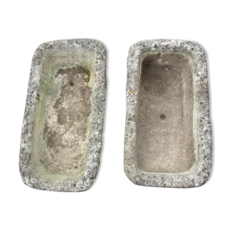 Deux auges en pierre calcaire anciennes