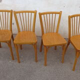 Set of 4 Baumann chairs with bars
