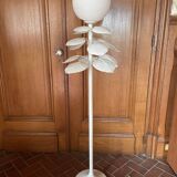 Vintage metal leaf floor lamp