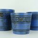 Ensemble de 3 pots de plantes ceramano pergamon hanns welling années 1950 1960