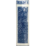 Boîte à thé ancienne chinoise en porcelaine blanc bleu
