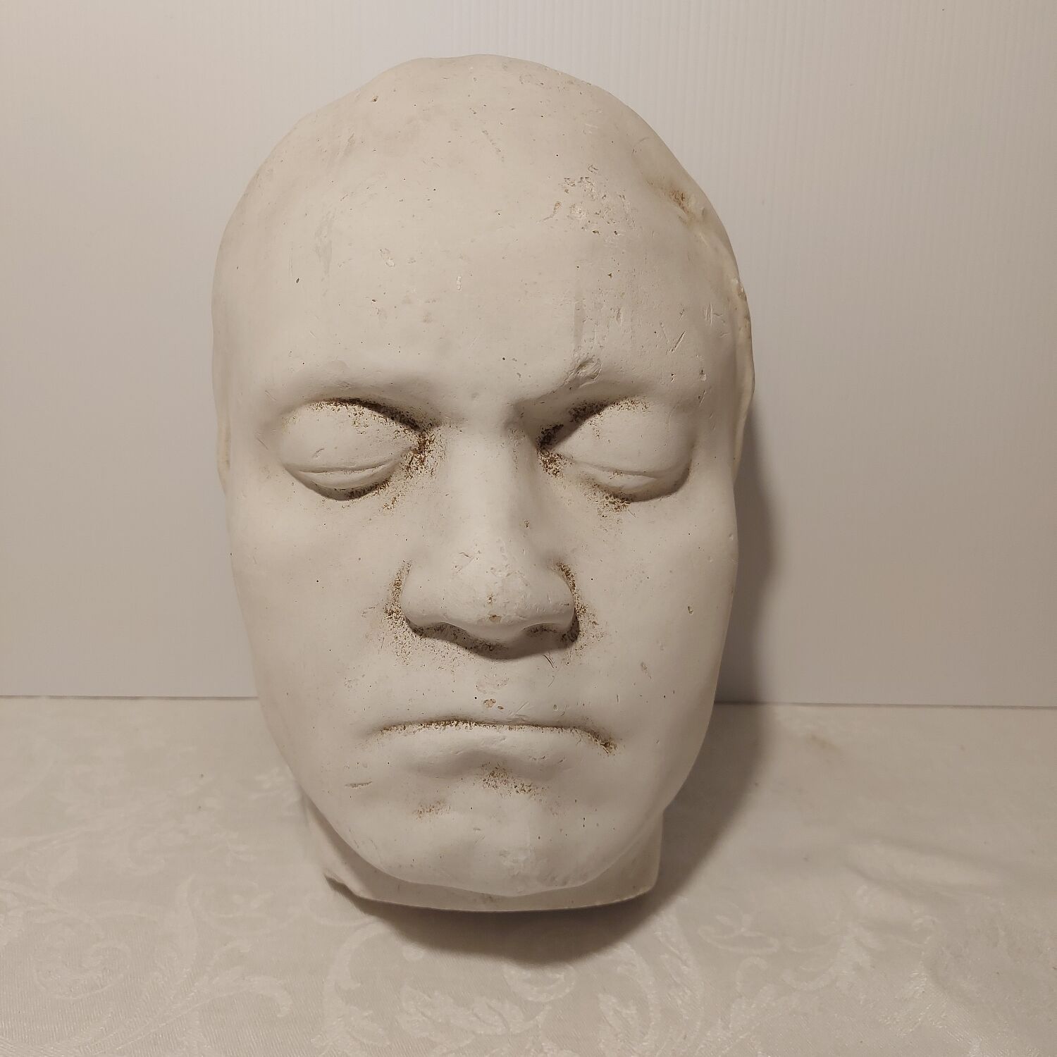 Masque mortuaire en plâtre Beethoven