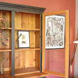 Patinated black cupboard