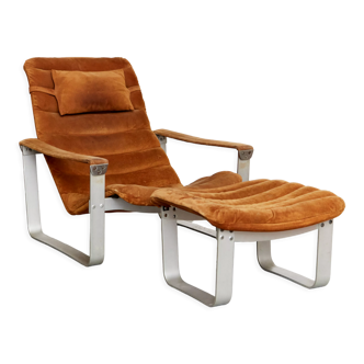 lmari Lappalainen Lounge Chair+Ottoman "Pulkka" for ASKO
