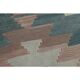 1970s Vintage Turkish Handmade Wool & Cotton Green Runner Rug  73x291