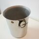 Stainless steel ice bucket by Jean Couzon