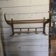 Old curved wooden coat rack