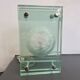 Italian Modern thick glass table lamp from 70s