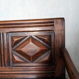 Wooden storage bench