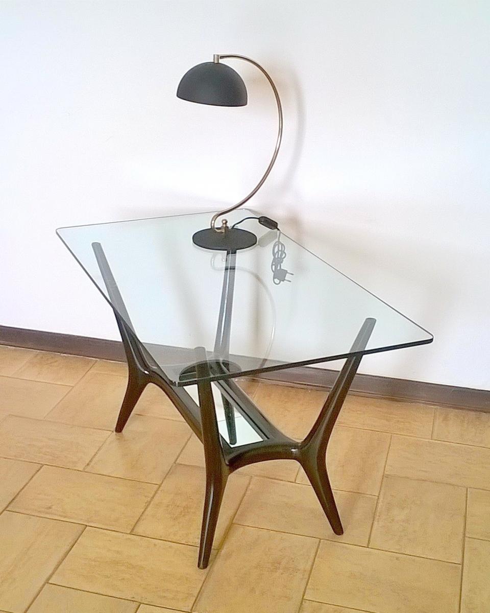 Coffee table mahogany Italy 1950 s