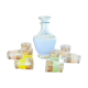 Multicolored glass liquor service