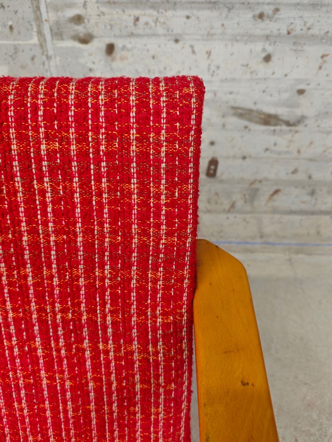 Vintage red armchair