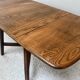 Ercol Old Colonial 377 Drop Leaf Dining Table Solid Elm Blue Label 1950s