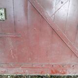 Old wooden door 110x97 cm Vintage
