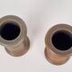 Vases en terre cuite cylindriques, années 1960, ensemble de 2