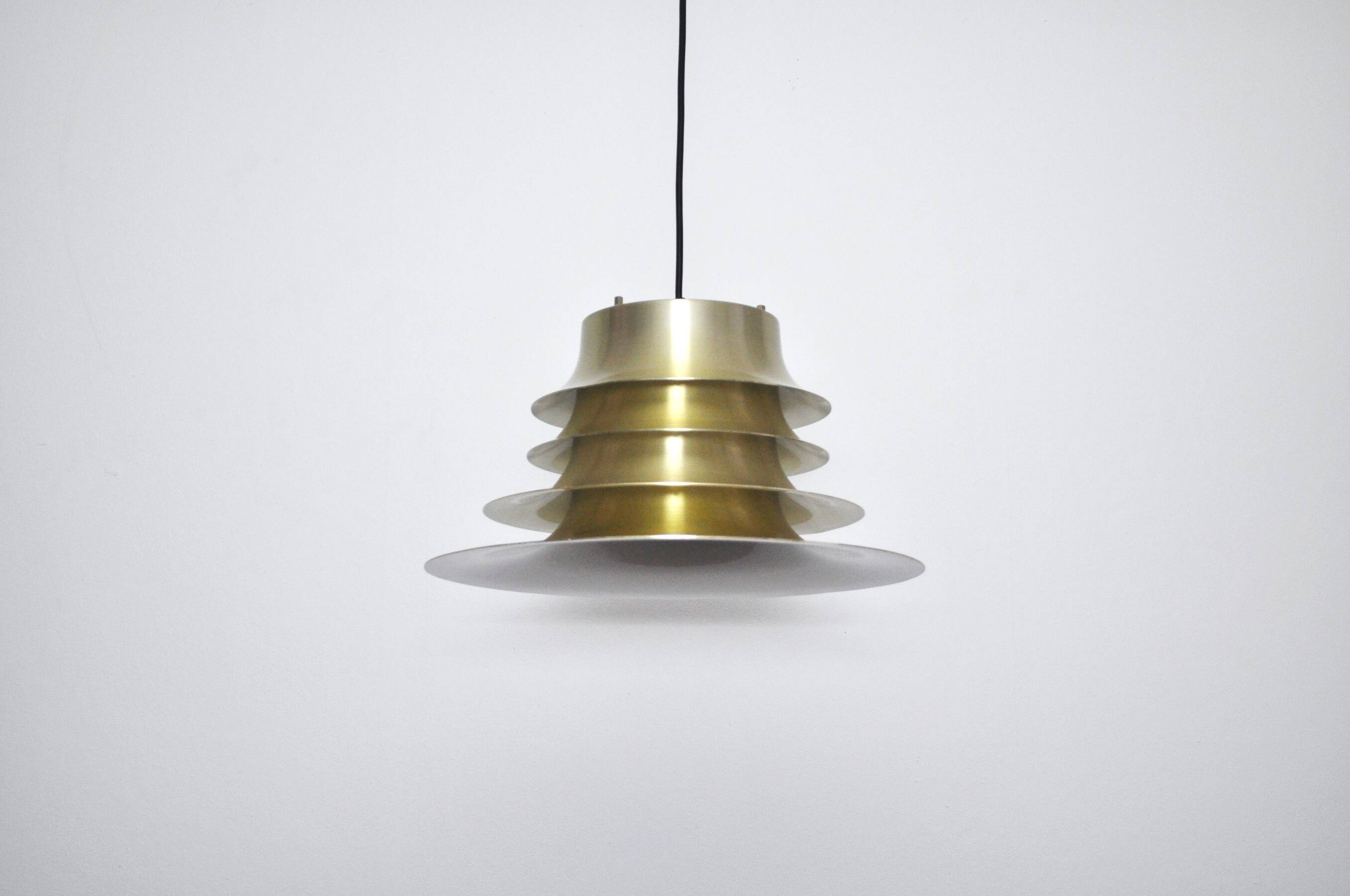 Classic Danish multilayered brass pendant