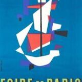 Jean Colin, PARIS 1-18 may fair poster 1959