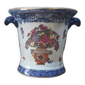 Vase en porcelaine fine de Chine fleurie United Wilson