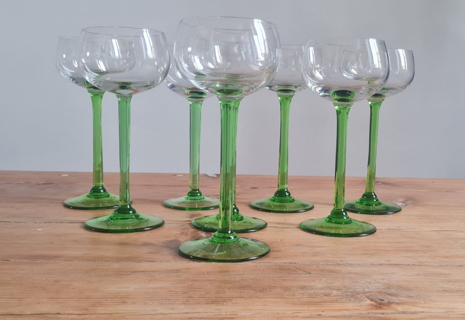 Set of 8 Alsace wine glasses