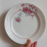 "Thalie" - 6 flat plates ironstone Saint-Amand