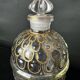 Flacon "Aux Abeilles" Guerlain en verre soufflé et dorure à l'or fin