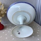 Antique compote dish on foot Limoges A. Lanternier & Co - early 20th century