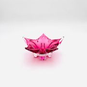 Coupe Sommerso Josef Hospodka - Cristal de Bohême Rose -Circa 1960