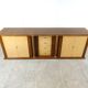 Vintage lacquered goatskin credenza, 1970s