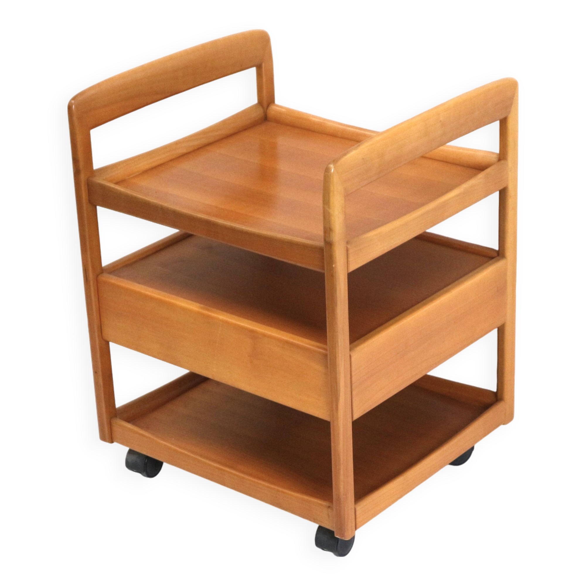 Vintage bar cart / serving trolley on wheels